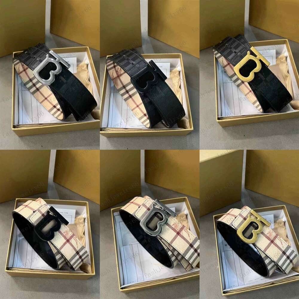 Designer Luxury Mens Burbury Belt Automatic Burberiness Gold And Silver Buckle Cintura Belts For Women Designer Width 3.8cm 2023