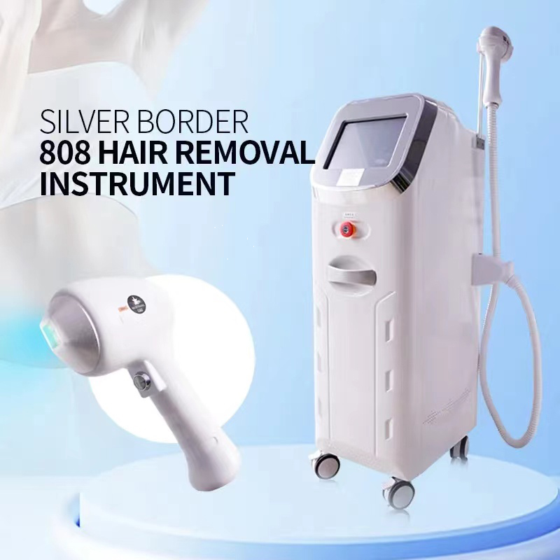 Professional 808nm painless ice point diode laser hair removal machine with 300w or 400w 600w power epilator handle Skin Rejuvenation And Firming