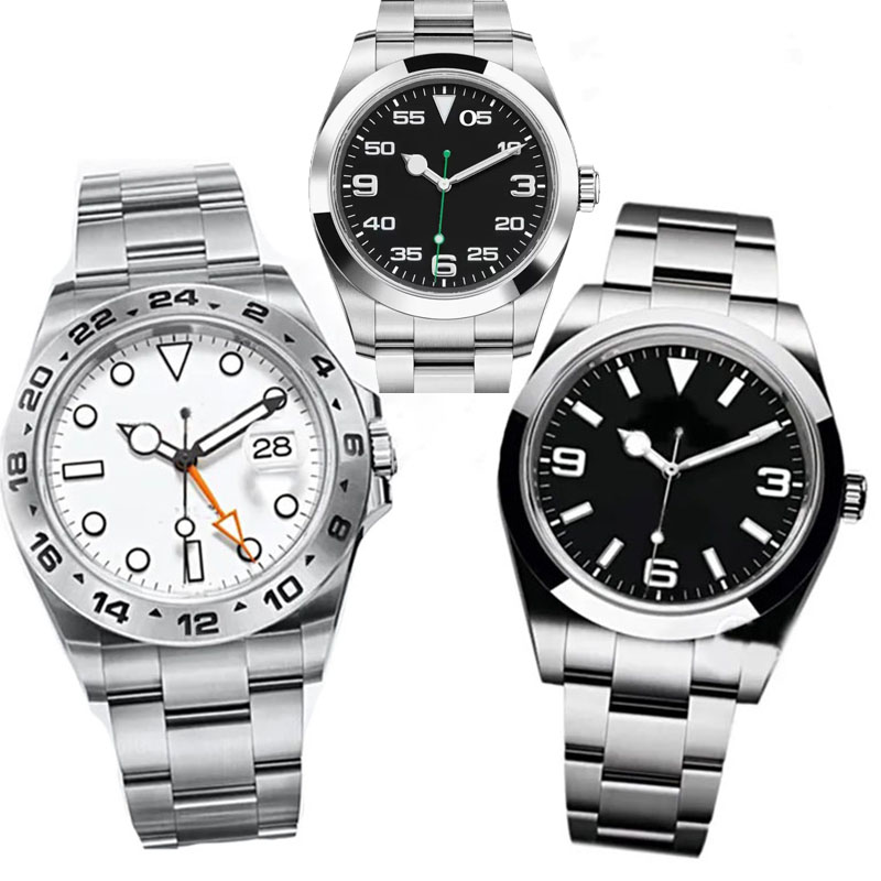 Mens watch designer watches high quality 40MM automatic mechanical watchs 2813 Movement 904L stainless steel Air king watch folding buckle sapphi-image-907379211