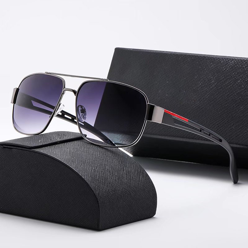Luxury Oval hollowed-out Designer Summer Color-changing Polarized Glasses Water Silver retro oversized sunglasses for women and men Sun glass
