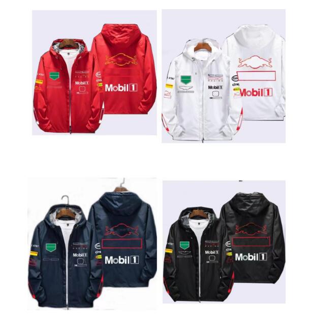 FI Formula One team sweatshirt autumn and winter plus fleece warm F1 jacket-image-725273764