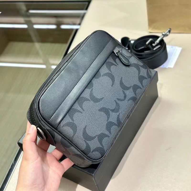 Designer de luxe Mens épaule fourre-tout caméra sac d'embrayage en cuir véritable Graffiti messager sac en relief sangle sac à main pour femme sa