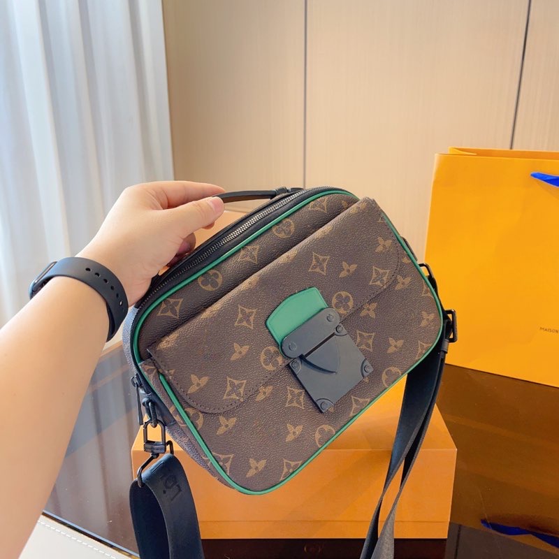 Sac de messager de concepteur Hommes Femmes Mode S Lock Sacs à bandoulière Vintage Cuir Shopping Cartables Sacs à main Classique Femmes Luxe Band
