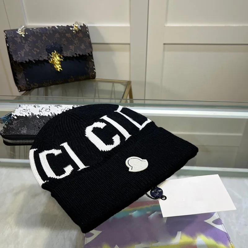 Luxury Knitted Hat Designer Women's Beanie Cap Popular Warm Windproof Elastic High Quality Personalized Street Couple Hat 5 AAAAA+
