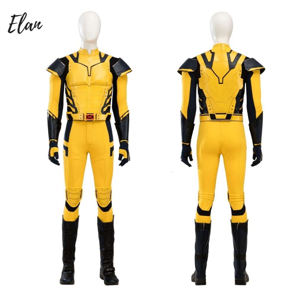 Nieuwe Collectie Gold Wolf Cosplay Custume Hero Zentai Pak voor Mannen Halloween Comic Con Deguisement Outfitcosplay