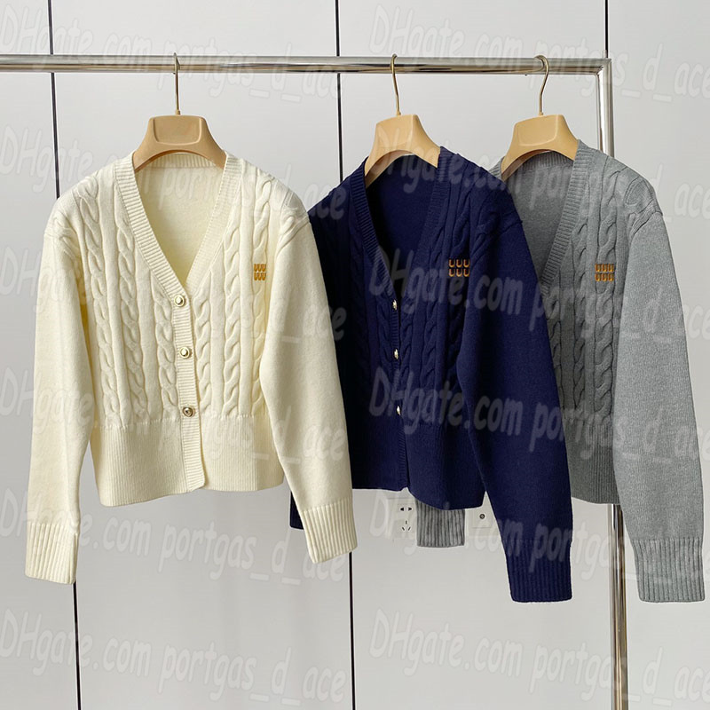 Lettres femmes Cardigan manteaux veste pulls à manches longues blanc noir gris tricots vestes décontracté vêtement d'extérieur pour femmes pull
