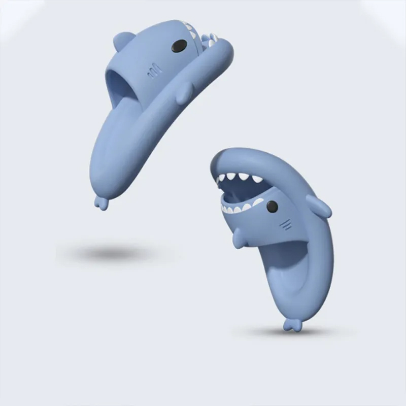 Men Women Shark Slippers Summer Home Anti-skid Solid Color EVA Couple Outdoor Indoor Bone Household Funny Slipper sandals platform slides jogging