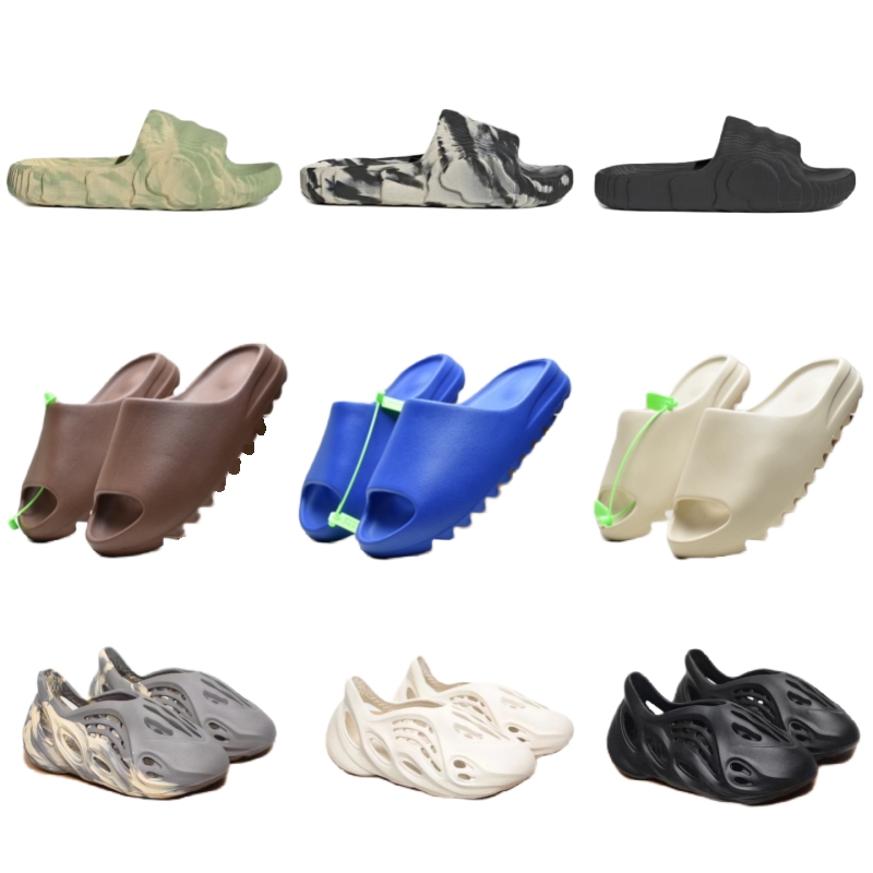 Pantoufles de mousse de mousse glissements de sandales masculines chaussures de plage féminines vermillon minéral bleu onyx sandales purs glissa