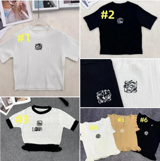 New Fashion Clothing knitted lace Women's Tops Tees t-Shirts-image-856764946