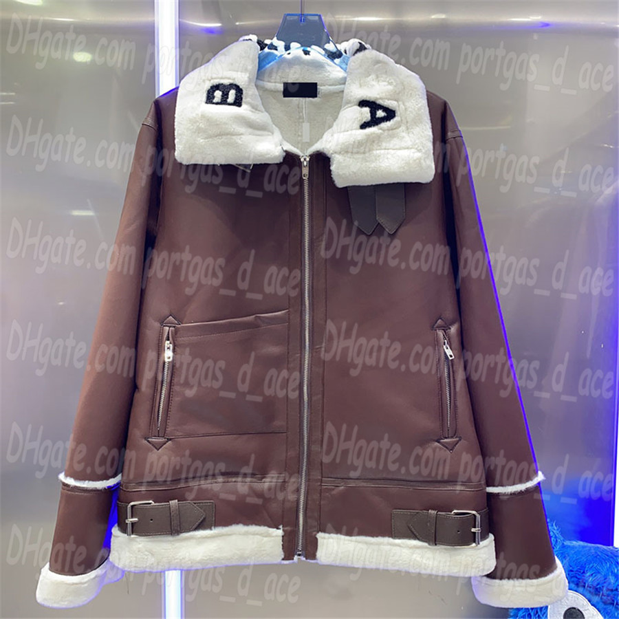 Leather Women Coats Jacket Outerwear Wool Warm Jackets Sheepskin Coat Windproof Winter Coat