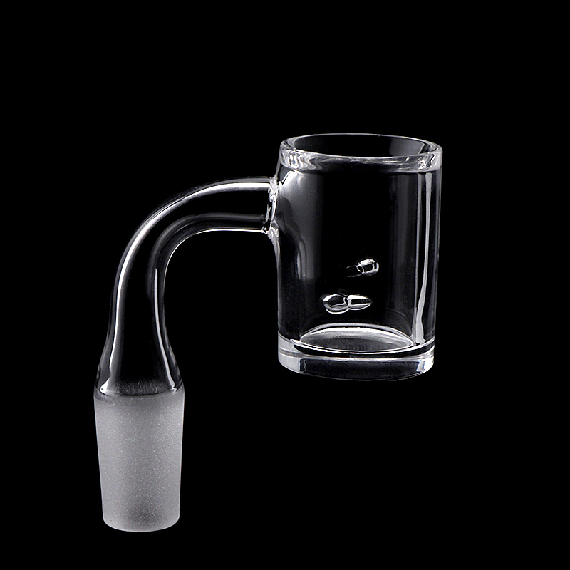 Auto Spinner Quartz Banger With 2 Tourbillon Holes High Quality Beveled Edge Quartz Banger Nails 10mm 14mm 18mm 45/90 Degrees