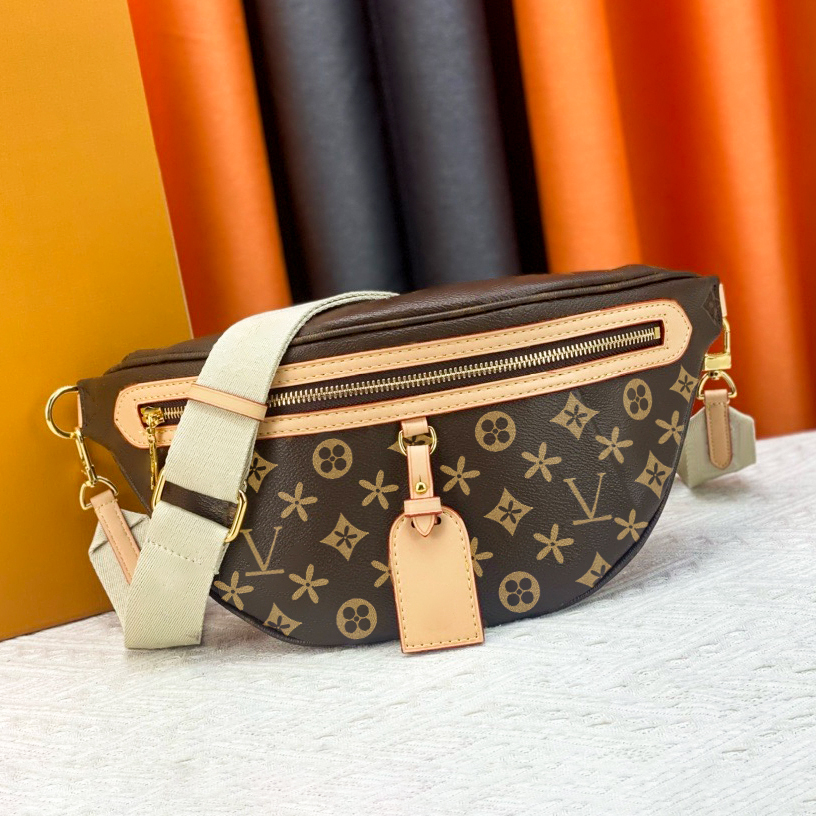 Designers Ceinture d'épaule Taille Rose Sac Luxurys Bumbag Marron Fleur Sac à main Véritable Cuir CrossBody Mode Poitrine Sacs Bourse Fanny Pack