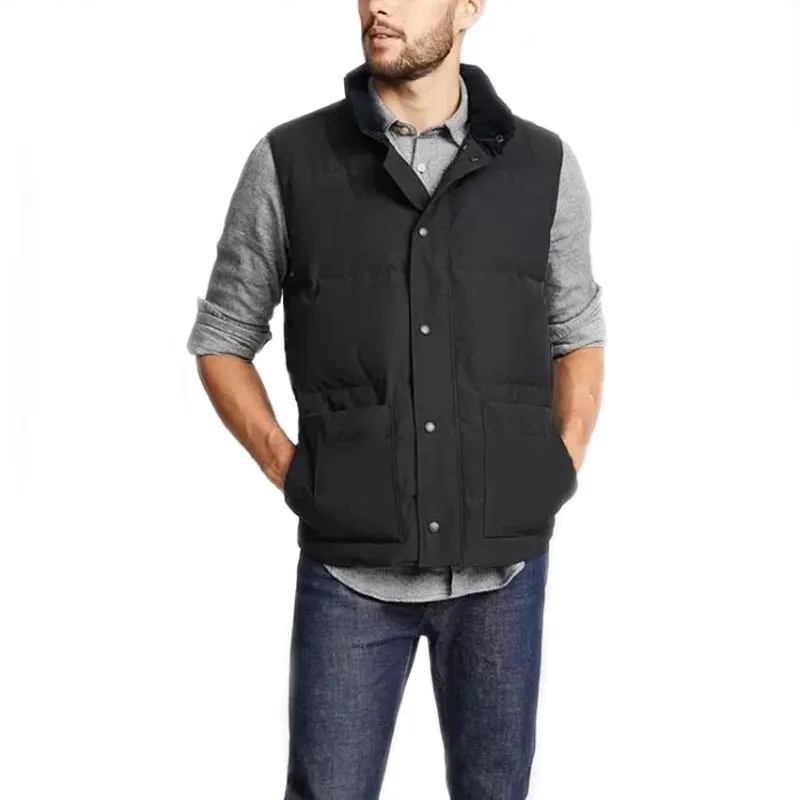 Mens Vest Men Winter Down Vests Heated Bodywarmer Mans Jacket Outdoor Warm Feather Outfit Parka Outwear size XS -2XL-image-831413565