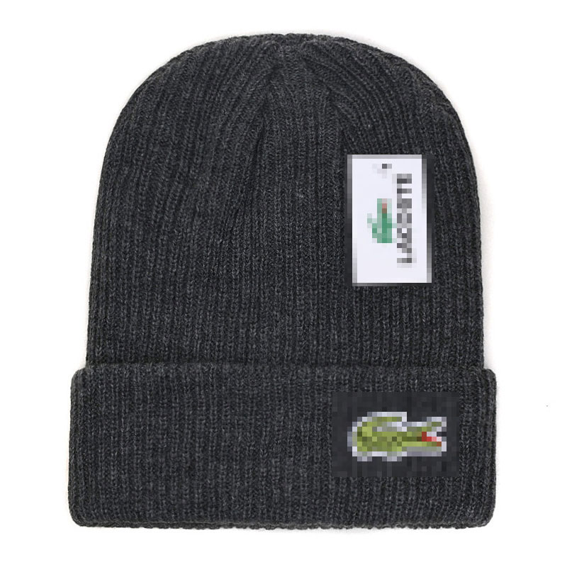 Lacoosste bonnet Design Outdoor Crocodile Skis Womens Designer Beanie Fashion Warm Multi Functional Knitted Black Beanies For Men Hat