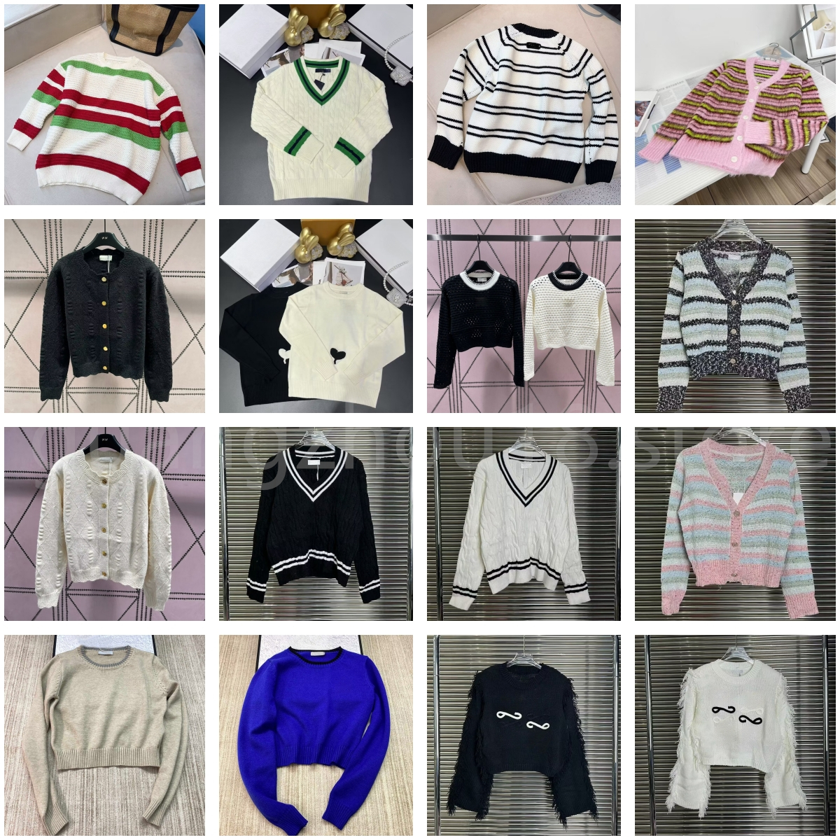 Top Quality New Fashion Clothing Knitwear Jumper Color Matching Designer Pullovers for Women-image-811557091