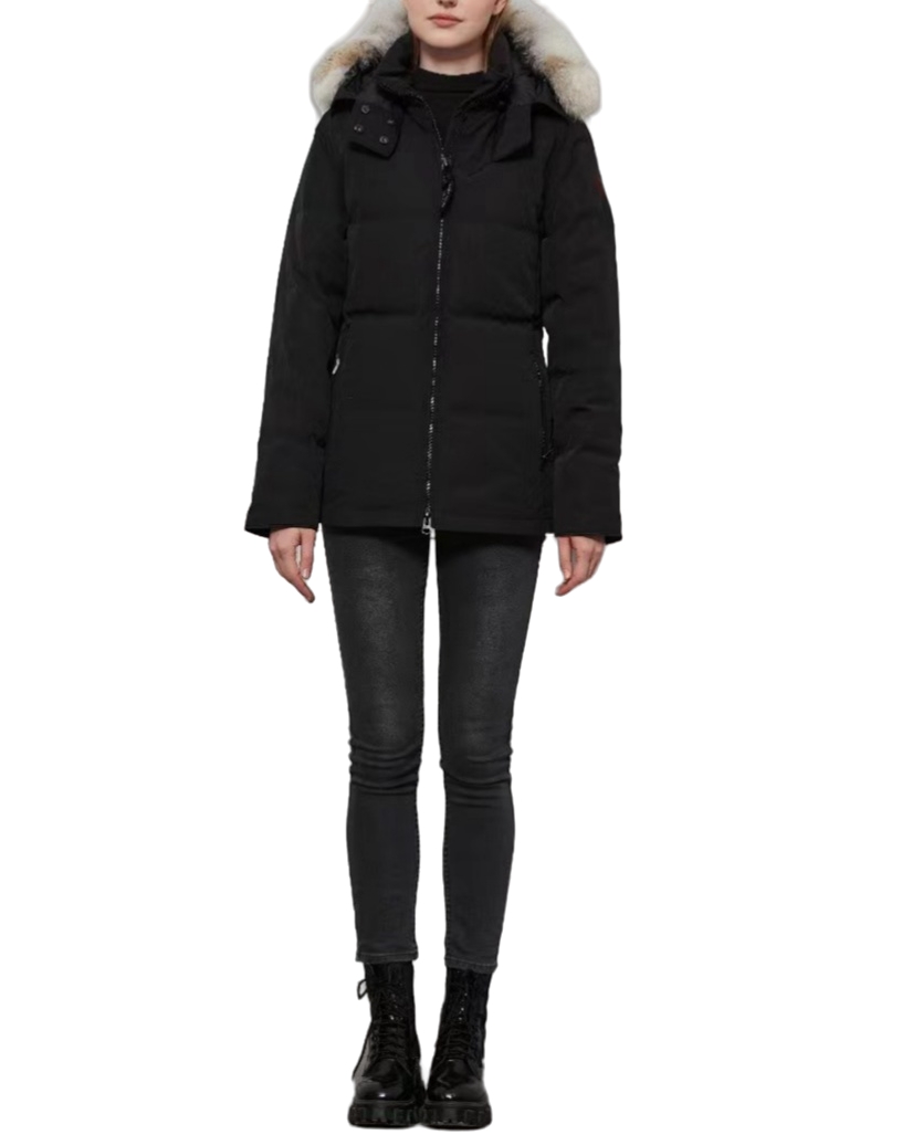 Goose Down Coat women winter jackets real wolf fur collar hooded outdoor warm and windproof coats with removable cap ladies parka womens outerwea