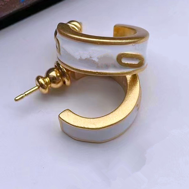 Charm Earring Classic Style Women Heart Studs Cute Size Luxury Letter Stainless Steel Earrings Wedding Party Gifts Wholesale with box