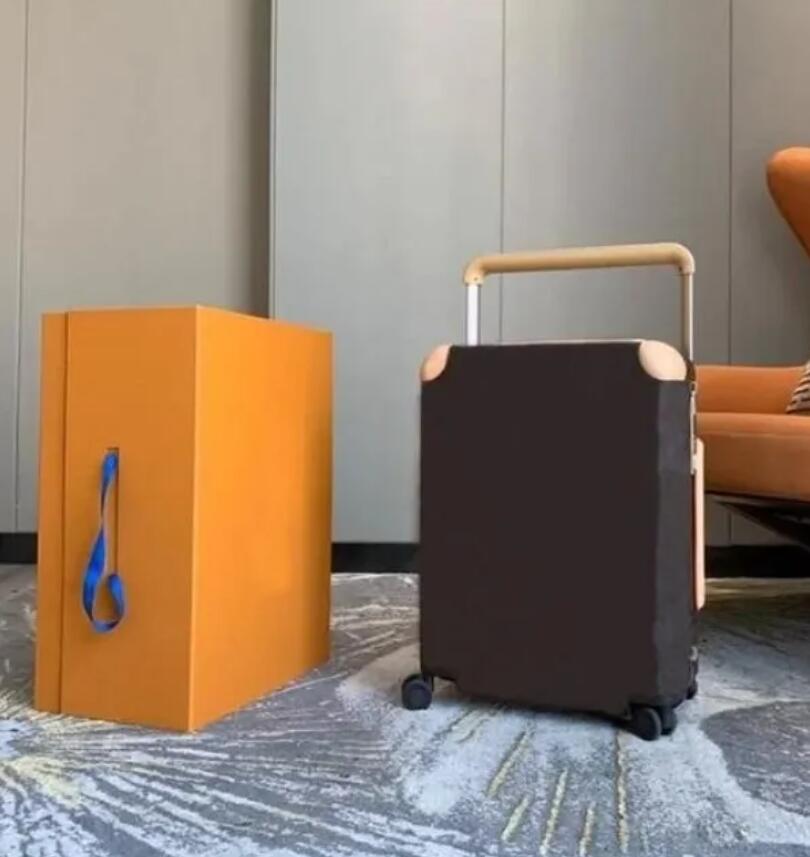 Vintage trolley case 20 inch boarding retro trend suitcase alloy trolley universal wheel-image-759589886