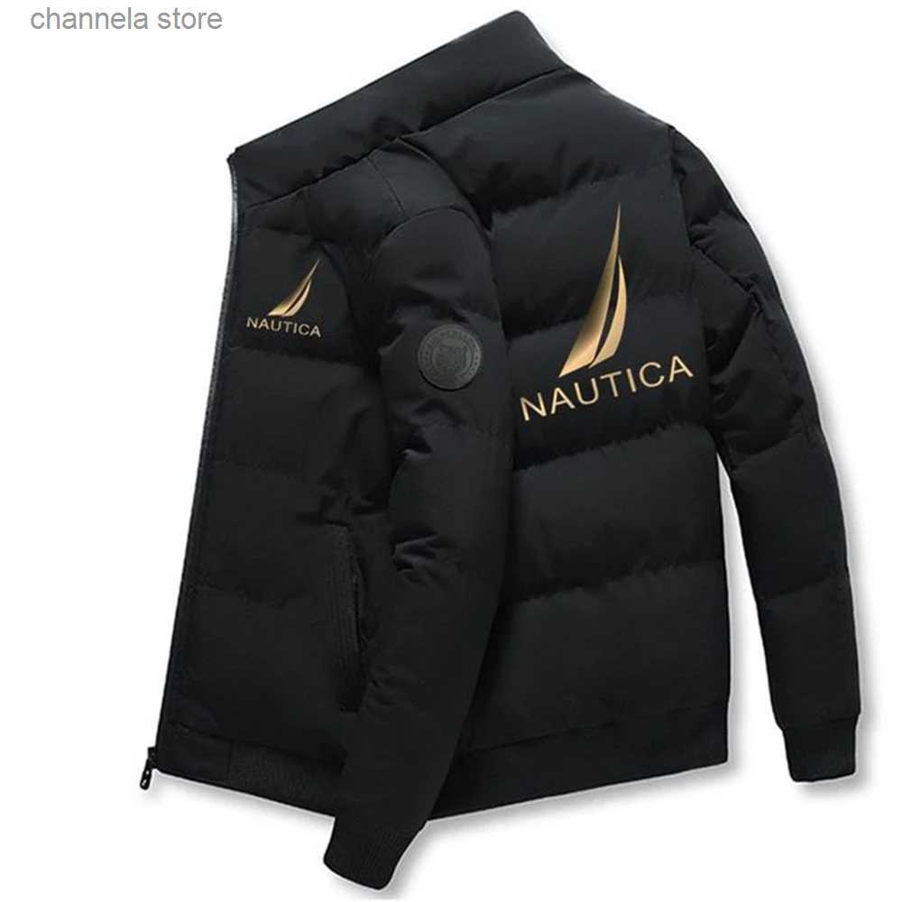 Men's Jackets Winter men's zippered jacket NAUTICA warm men's jacket surfing windproof casual men's jacket windproof and cold-image-910154386