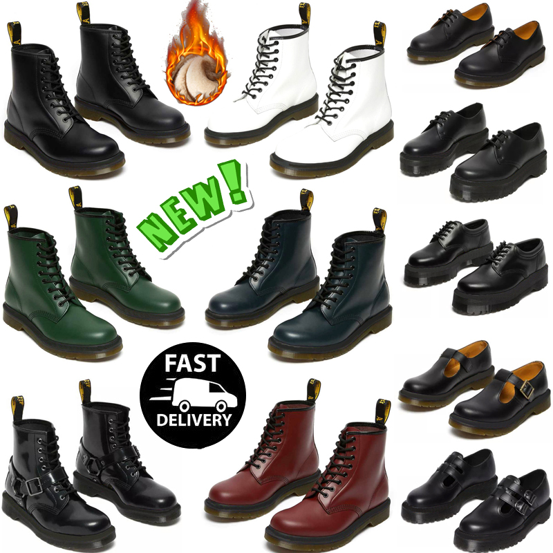 Original womens boot doc Martens dr Martins boots winter designer Low Tops booties mens 1461 Smooth Leather Platform Shoes EUR 35-45