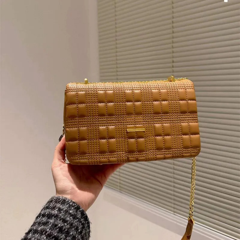 Sac à chaîne nouveau sac à bandoulière à bandoulière unique en cuir souple sac de créateur haut artisanal cousu à la main noir blanc marron gris