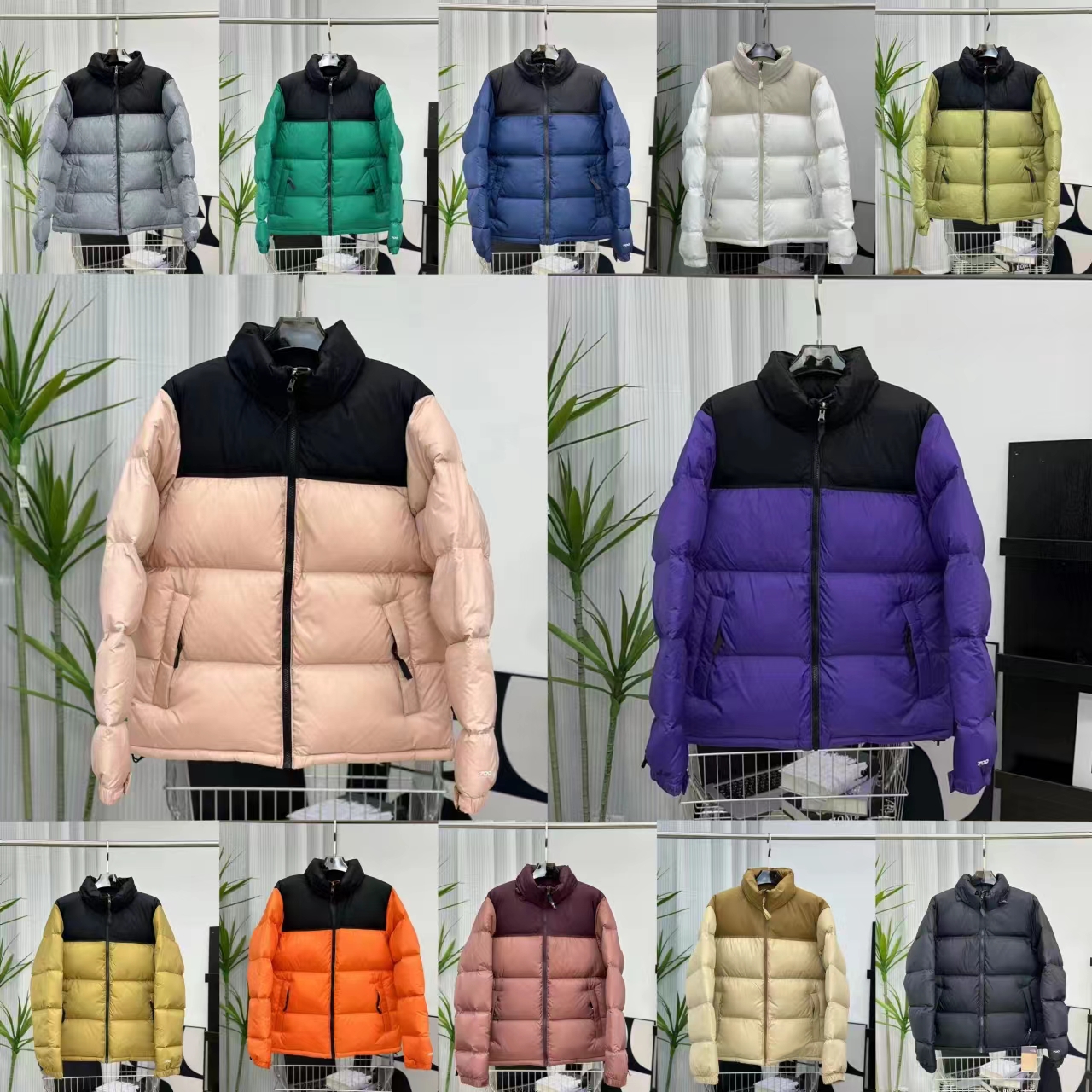 Puffer Jacket Mens Designer Jacket Women Jacket Winter Jacket Designer Coat Embroidery Stand Collar Loose Thick Zipper Fashion Multiple Colour Print