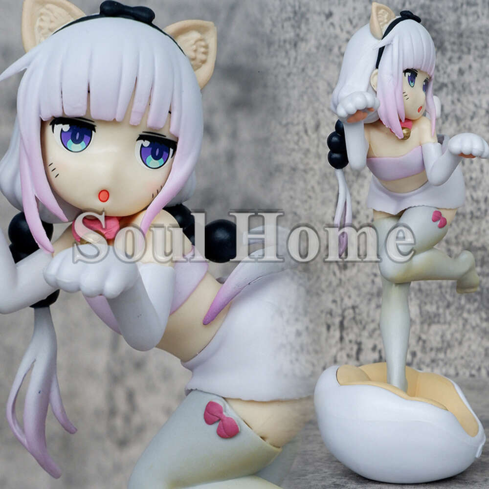 Mascot Costumes Mascot Costumes 20cm Anime Kobayashi-san Chi No Maid Dragon S Kanna Kamui 1/6 Cat Dragon Ver Pvc Action Figures Collection Model-image-910129062
