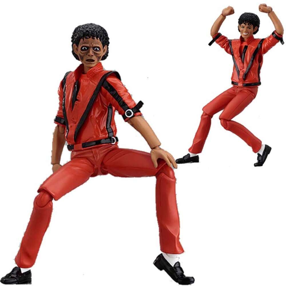 Mascot Costumes Figma 096 Michael Jackson Action Figure Thriller Mj Classic Look Model Toysjoint Movable Collection Christmas Gift for Friends-image-910618211