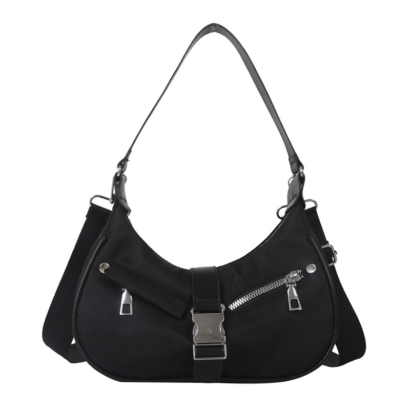 shoulder bag Casual Niche Bags Womens Bags 2023 New Summer Personalized Crossbody Nylon Cloth Shoulder Armpit Bag Half Moon Bag