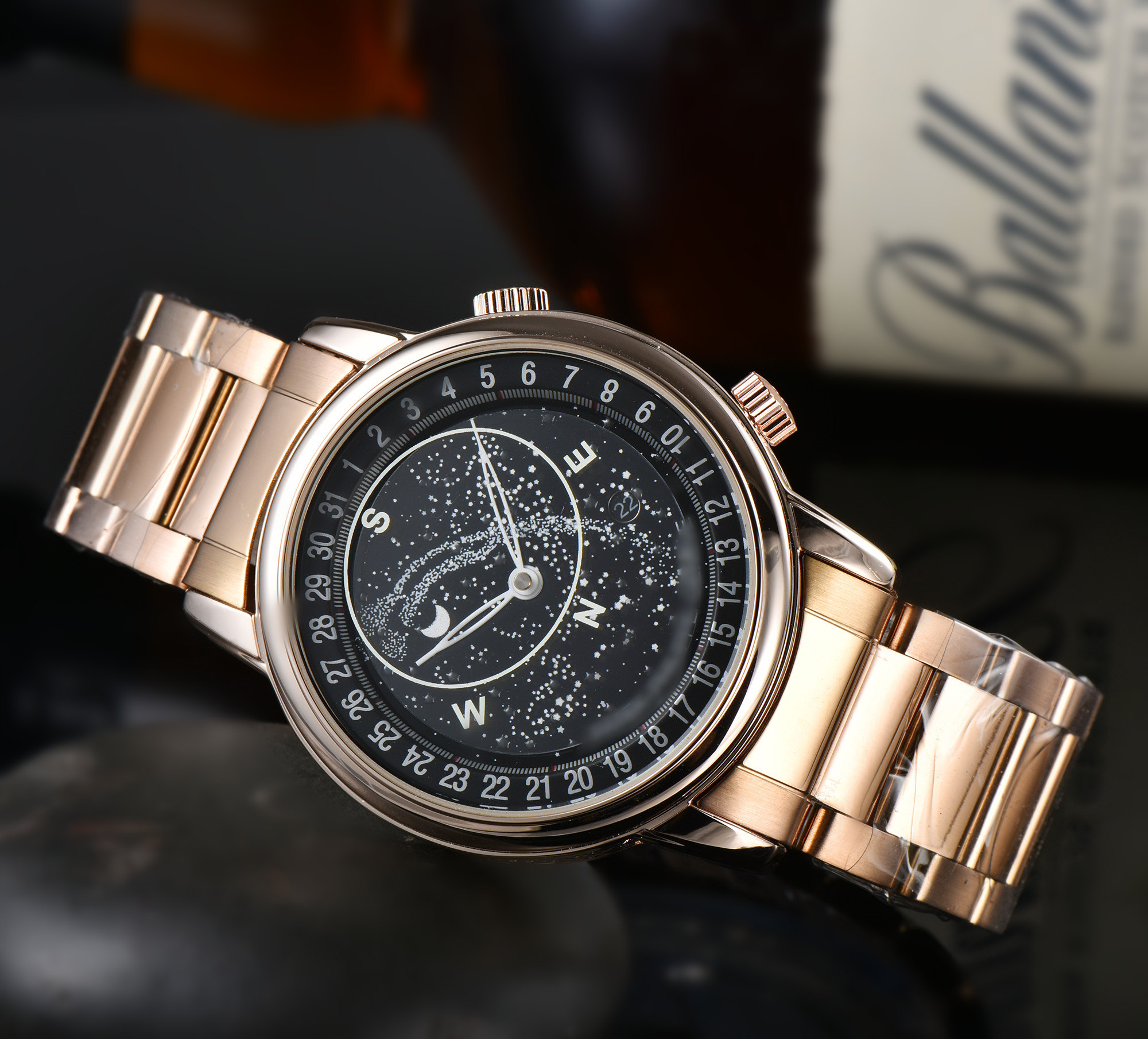Brand New Men Aquanaut nautilussity 6102 Series wristwatches Men's Automatic Mechanical watches women Luxury Watch Brown Dial Rose Gold Stainle