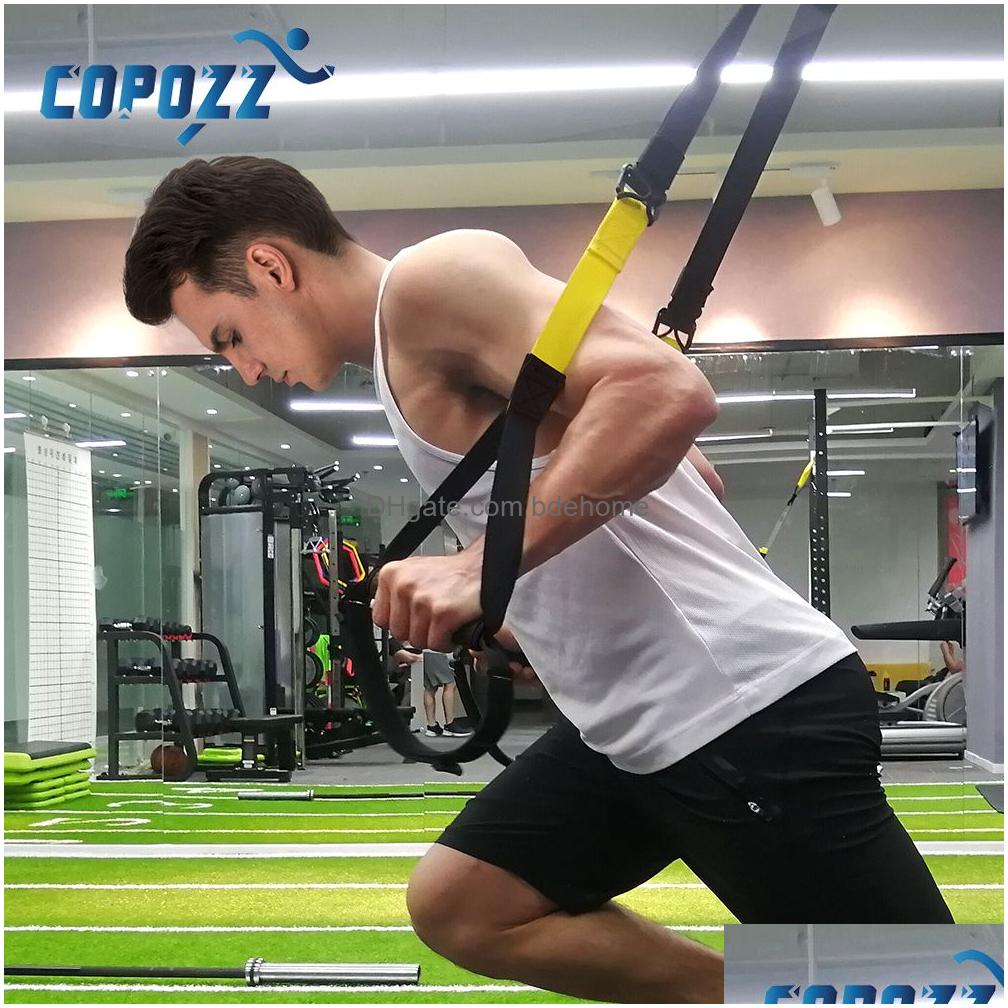 Resistance Bands Copozz Resistance Bands Hanging Belt Equipment Sport Gym Workout Fitness Suspension Exercise Pl Rope Straps Y20050667 Dh8Qm