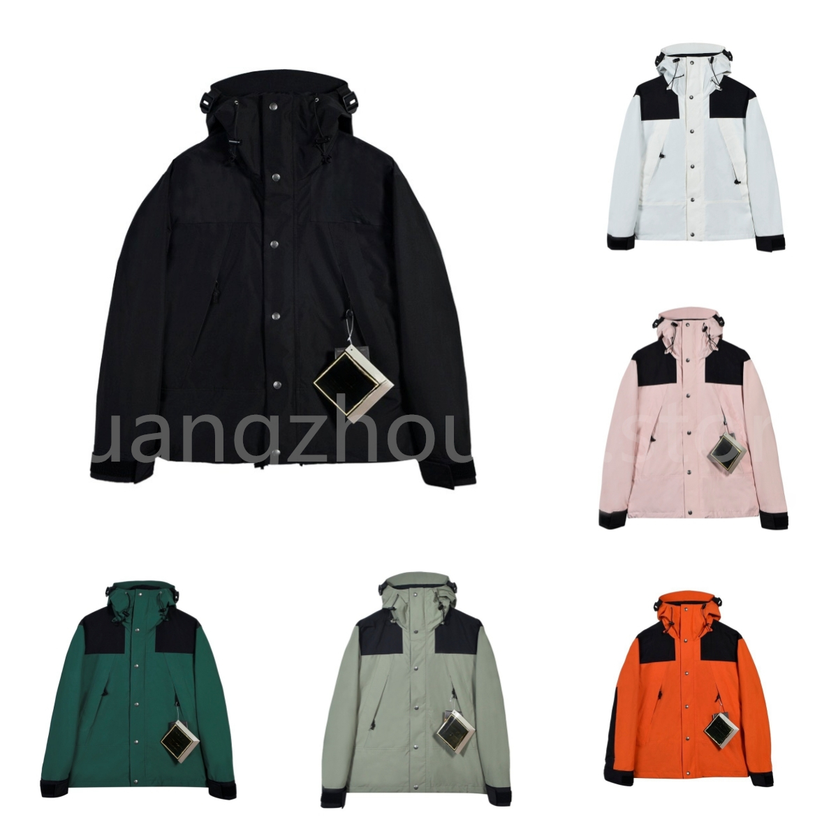 Fashion Designer Trench Coat 1990 Classic Style Outdoor Waterproof Winter Jacket 7Colors-image-793823619