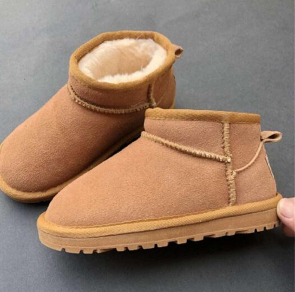 Brand Children Girls Mini snow boots Winter Warm Toddler WGG Boys Kids Children's Plush Shoes UG
