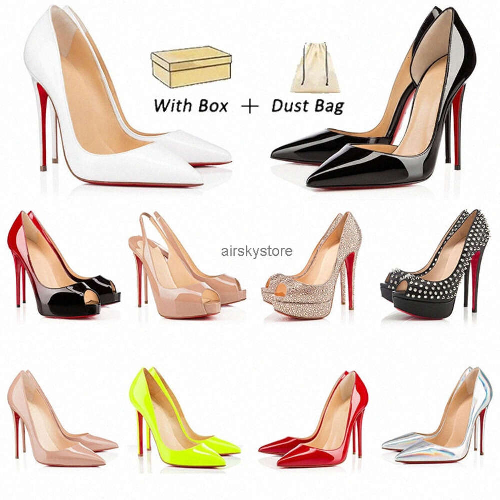 Designer Red Bottoms High Heels Dress Shoes Womens 6cm 8cm 10cm 12cm 14cm Luxurys Platform Peep-toes Sandals Sexy Pointed Toe Reds Sole Sneaker