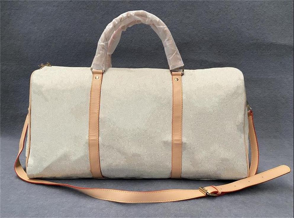 Sac de 54 cm Keepall bagage Pu Leather sacs à main de la mode Fashion Sac de voyage Men Sac bouchon