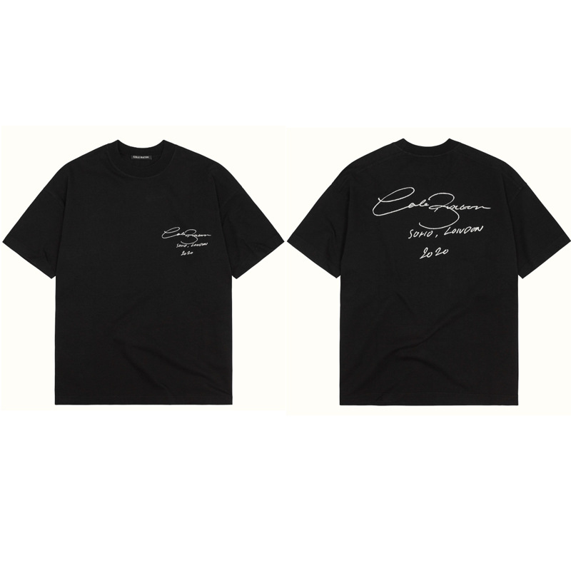 23 SS Tide Brand CB Designer Cole Buxton Men&#039;s T-Shirts Signature Letter Printed Casual Short Sleeve Men Women 100% Cotton Loose Comfortable-image-911799853