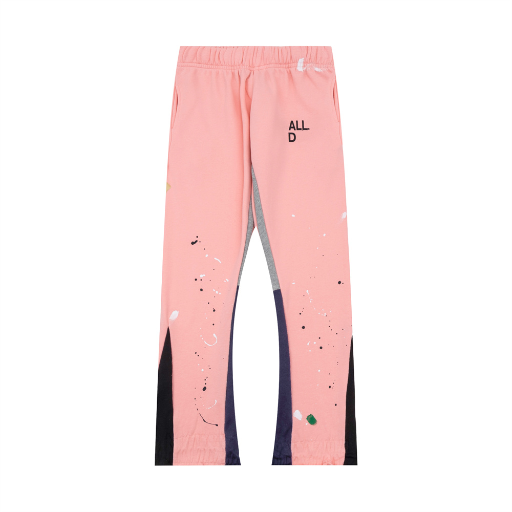 Mens Jeans Mens Pants weatpants Speckled Letter Print Womens Couple Loose Versatile Casual Straight Autumn Fashion multicolorL240821