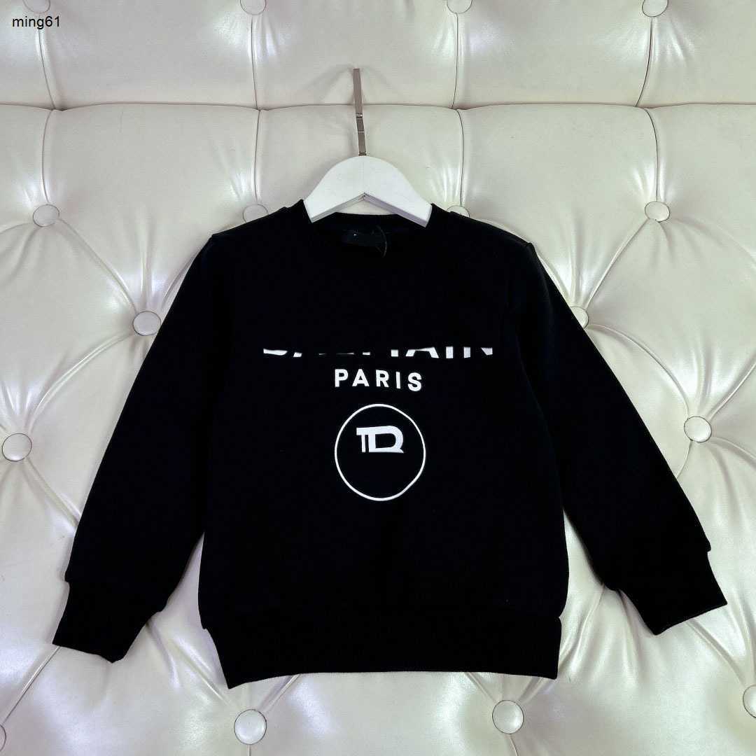 Pull de marque pour garçon et fille de haute qualité pour enfants Sweatshirts Taille 100-160 cm White Letter Logo Printing Baby Pullover Oct15