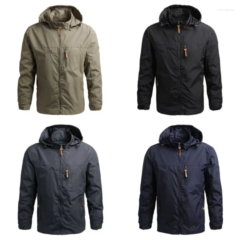 Men's Jackets Waterproof Men Outdoor Hooded Coats Male Outwears Windbreaker Windproof Spring Jacket Plus Size Clothing Coat 2023 5xl