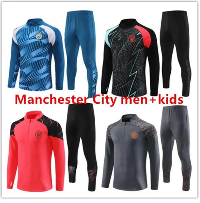 23 24 Man CITY soccer jerseys Football tracksuit HAALAND DE BRUYNE 2023 2024 PHILLIPS Training Suit GREALISH STERLING FERRAN MAHREZ foden Men kid-image-912047102