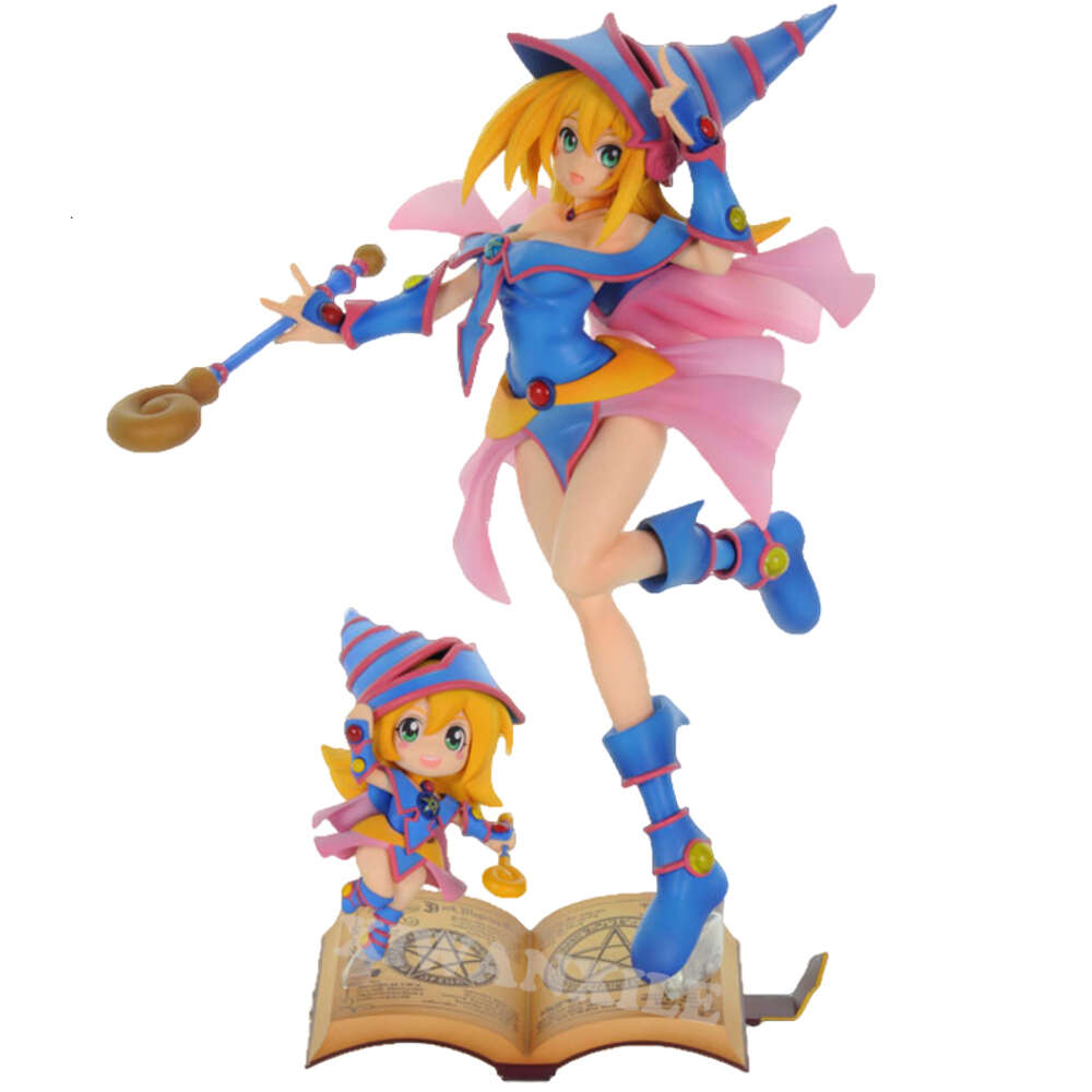 Finger Toys 25cm Yu-gi-oh Duel Monsters Anime Girl Figure #1596 Dark Magician Girl Action Figure Adult Collectible Model Doll Toys Gifts-image-912234681