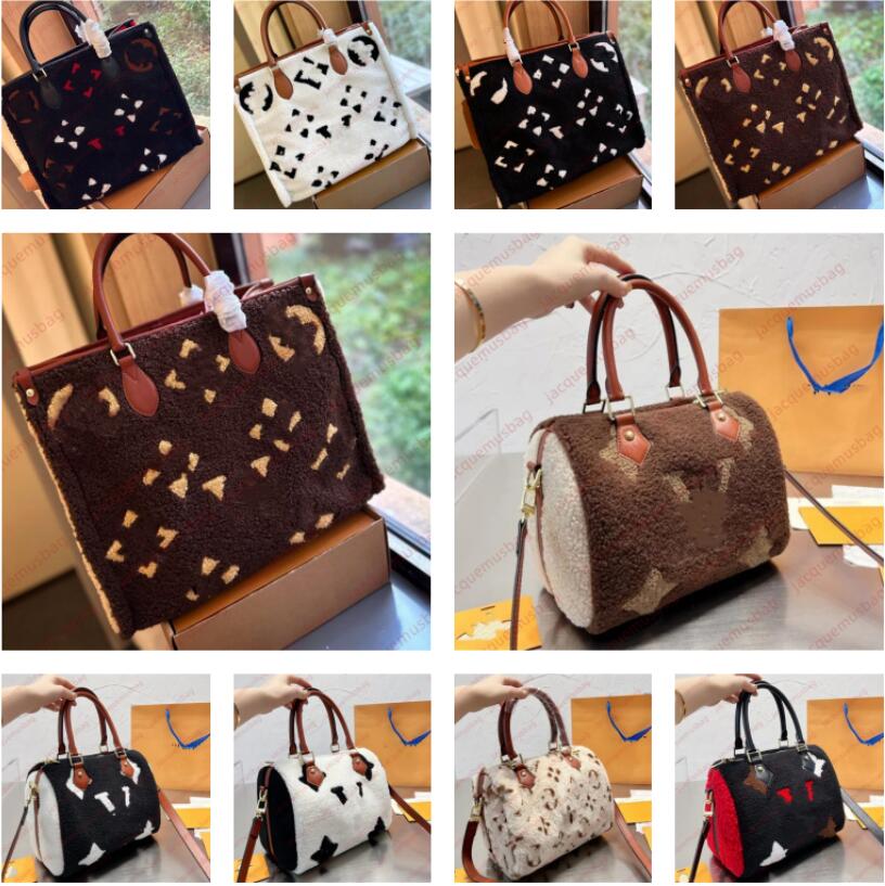 Speedy bags Designer onthego handbags Boston tote plush Pillow bag Lvsbag women Shoulder Crossbody wallet lady 5A Autumn Winter letter multicolor ja