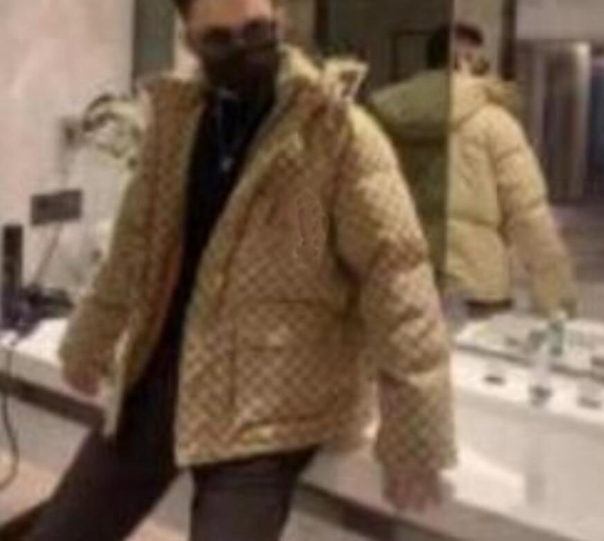 Veste de la veste pour hommes parkas noirs Purffer Mouilles à capuche de qualité décontractée Plume extérieure Diswear Keep Warm épais Double G D
