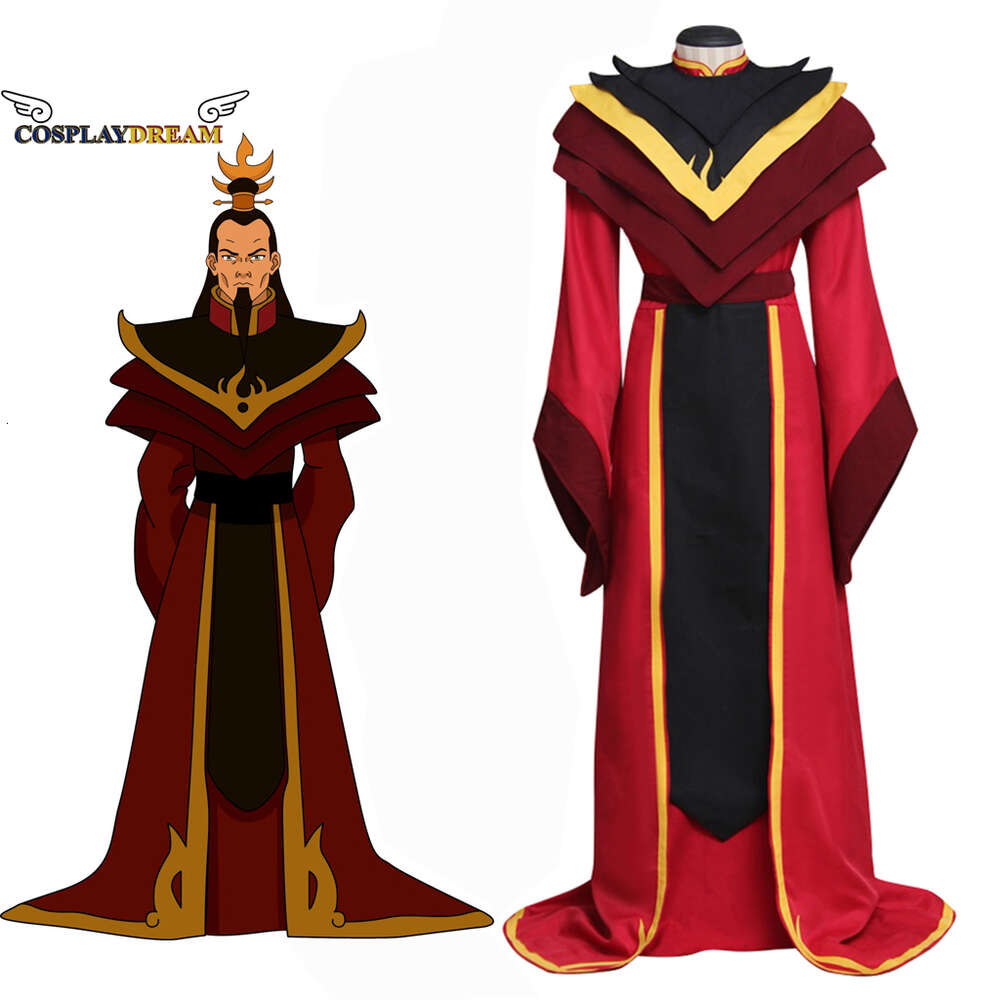 Avatar : la légende d'Aang le dernier maître de l'air Seigneur du feu Ozai Costume de cosplay Halloween Carnaval Costume de cosplay pour hommes adultesCosplayCosplay