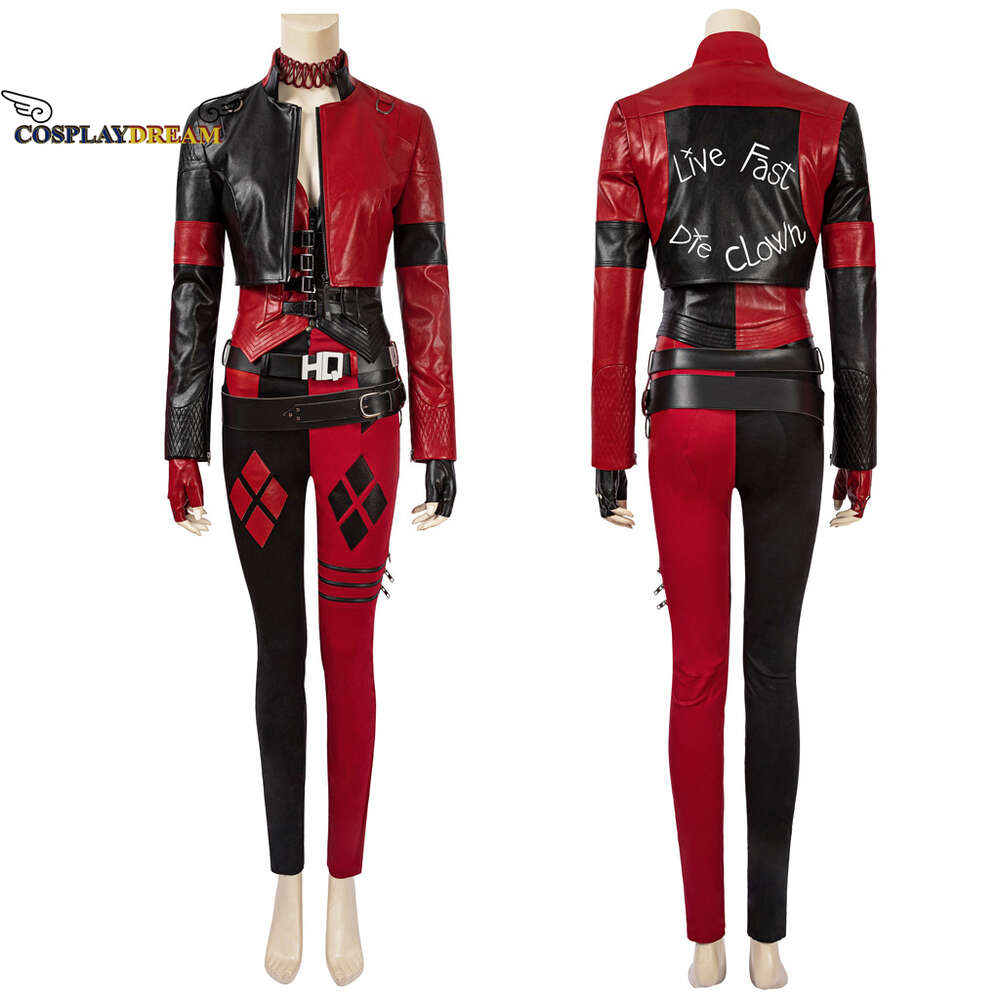 Harleen Cosplay Quinn Costume monstre veste pantalon gilet ensembles Halloween noël adulte femmes nouvel an fête vêtements XXS-3XLCosplayCosplay