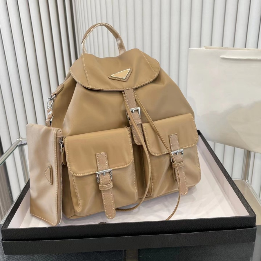 Designer P Designer Sac Parachute grande capacité sac à dos 2pcs Luxury Western Fashion Schools Sacs Collocation quotidiens Personnalité Personna