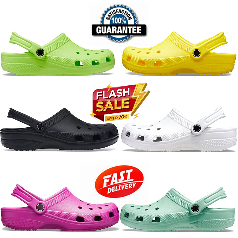 designer shoes kids crocs charms clog men women casual cross-tie slippers classic slides slate grey white black kid adult buckle mens pink navy b