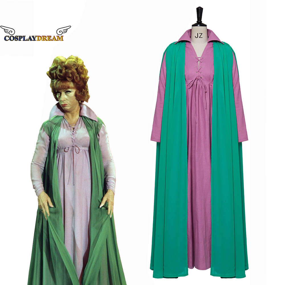 Ensorcelé Endora Agnes Moorehead Cosplay Costume Halloween Carnial Cosplay Costume Femme Robe Cape Costume Grande TailleCosplayCosplay