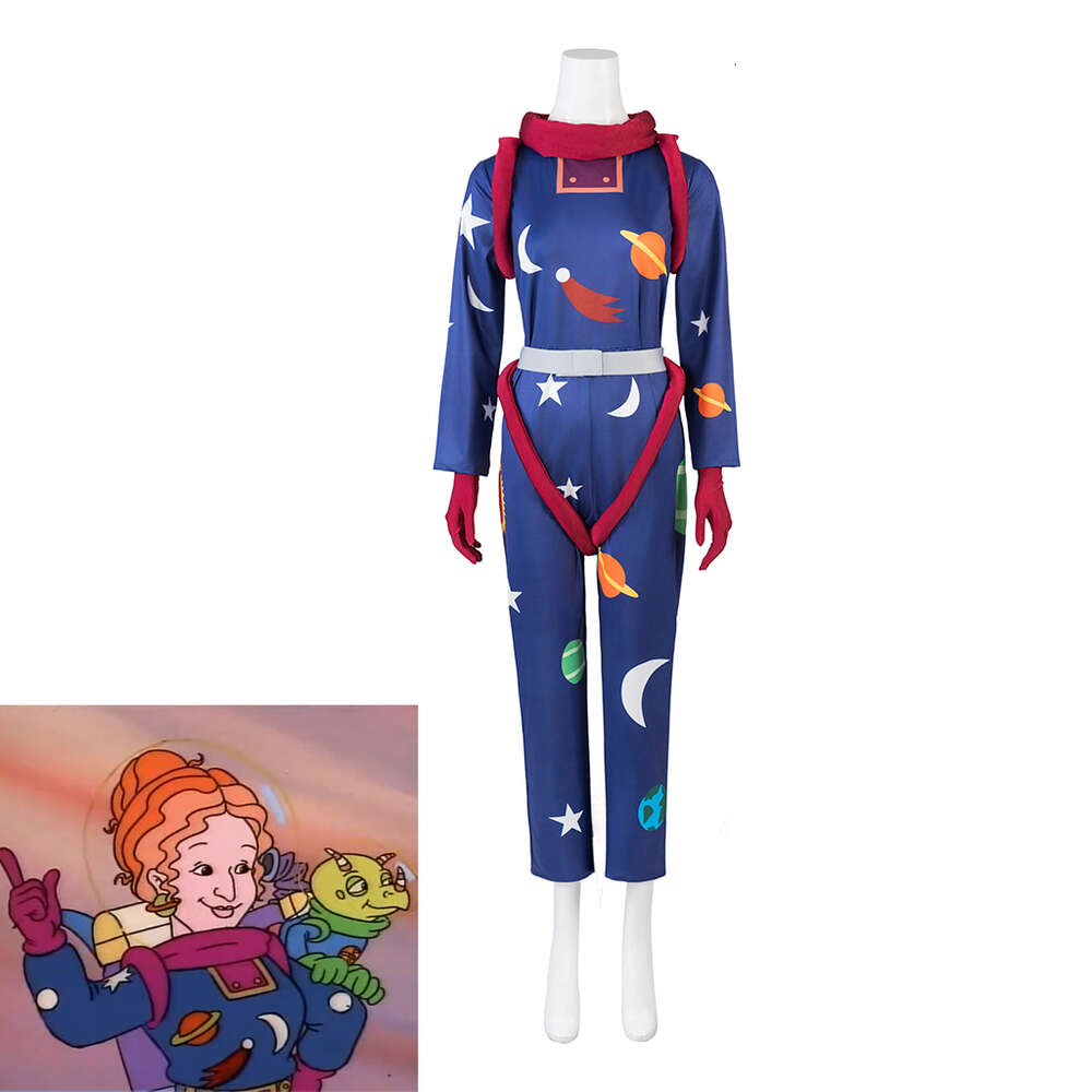 Bus scolaire magique Miss Frizzle Cosplay Costume 3D imprimé Galaxy espace body combinaison professeur Costume femmes Halloween OutfitCosplayCosplay