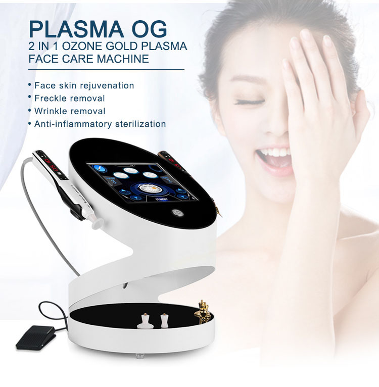 Hot Sale Ozone Plasma Pen Wrinkle Freckle Remover Skin Elasticity Improvement Collagen Remodeling Itch Soothing 2 in 1 Massage Salon